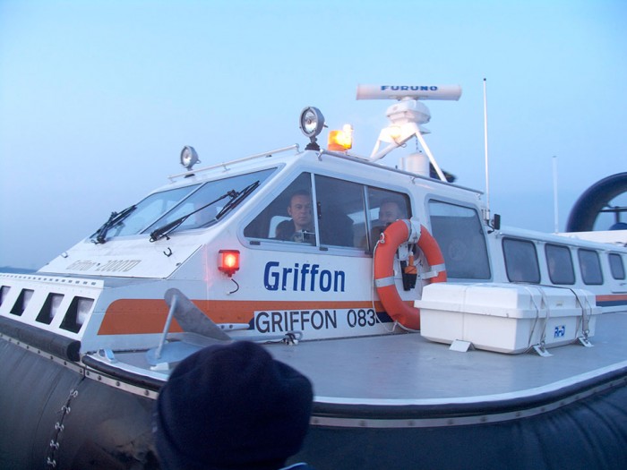 Griffon Hovercraft on the Bramble Bank