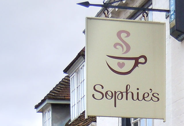 Sophie's Coffee Shop Logo - by Tinstar Design